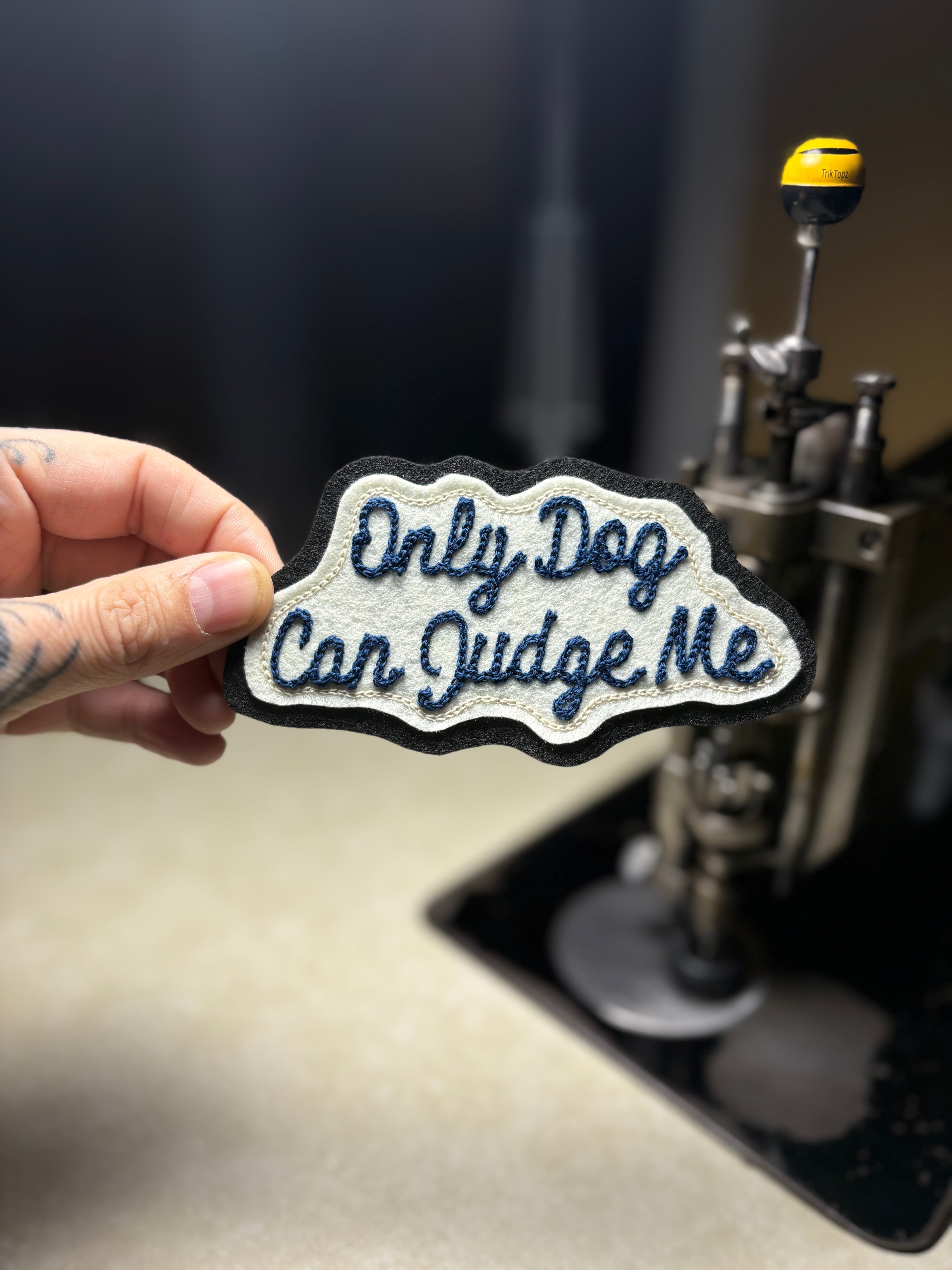 Only Dogs - Chainstitch Patch