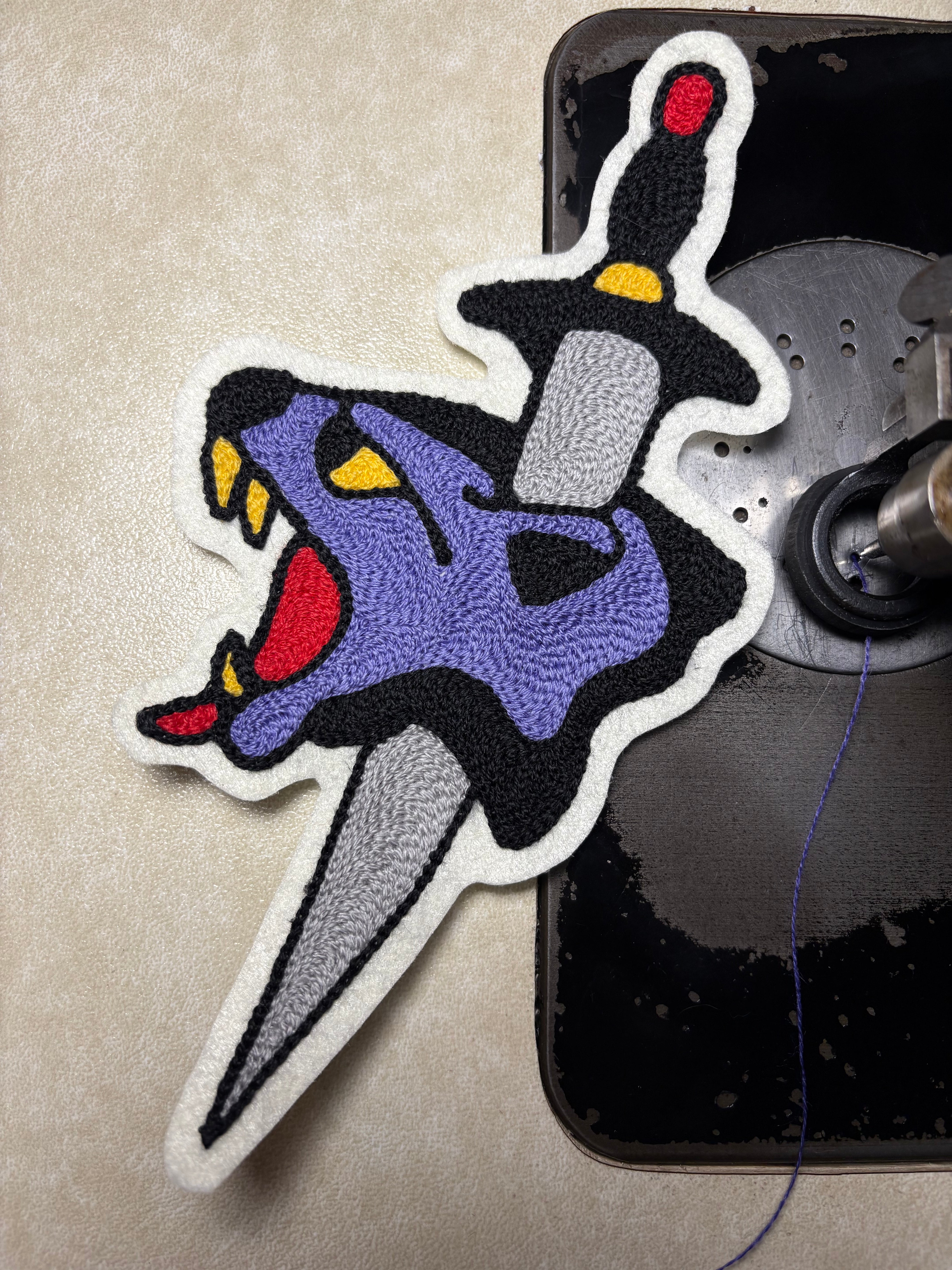 Dagger - Chainstitch Patch