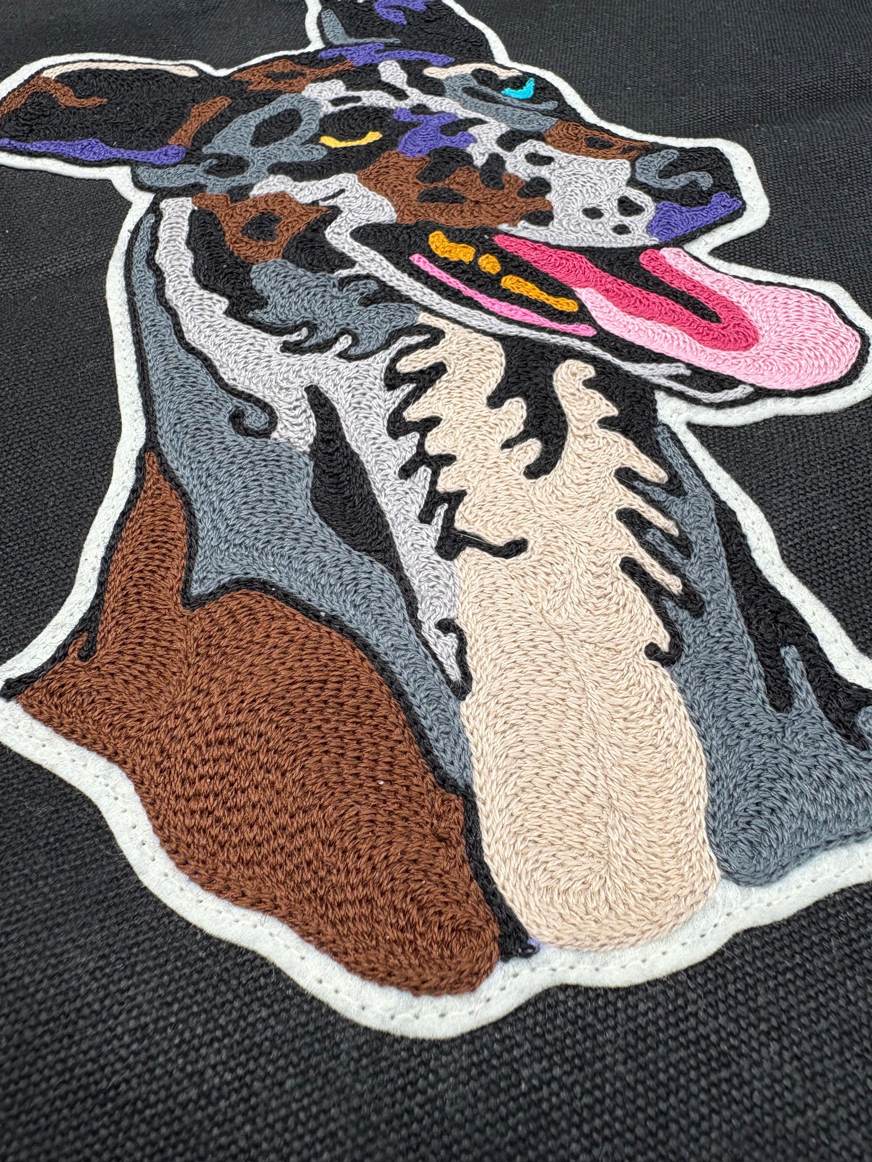 Only Dogs - Chainstitch Wall Piece