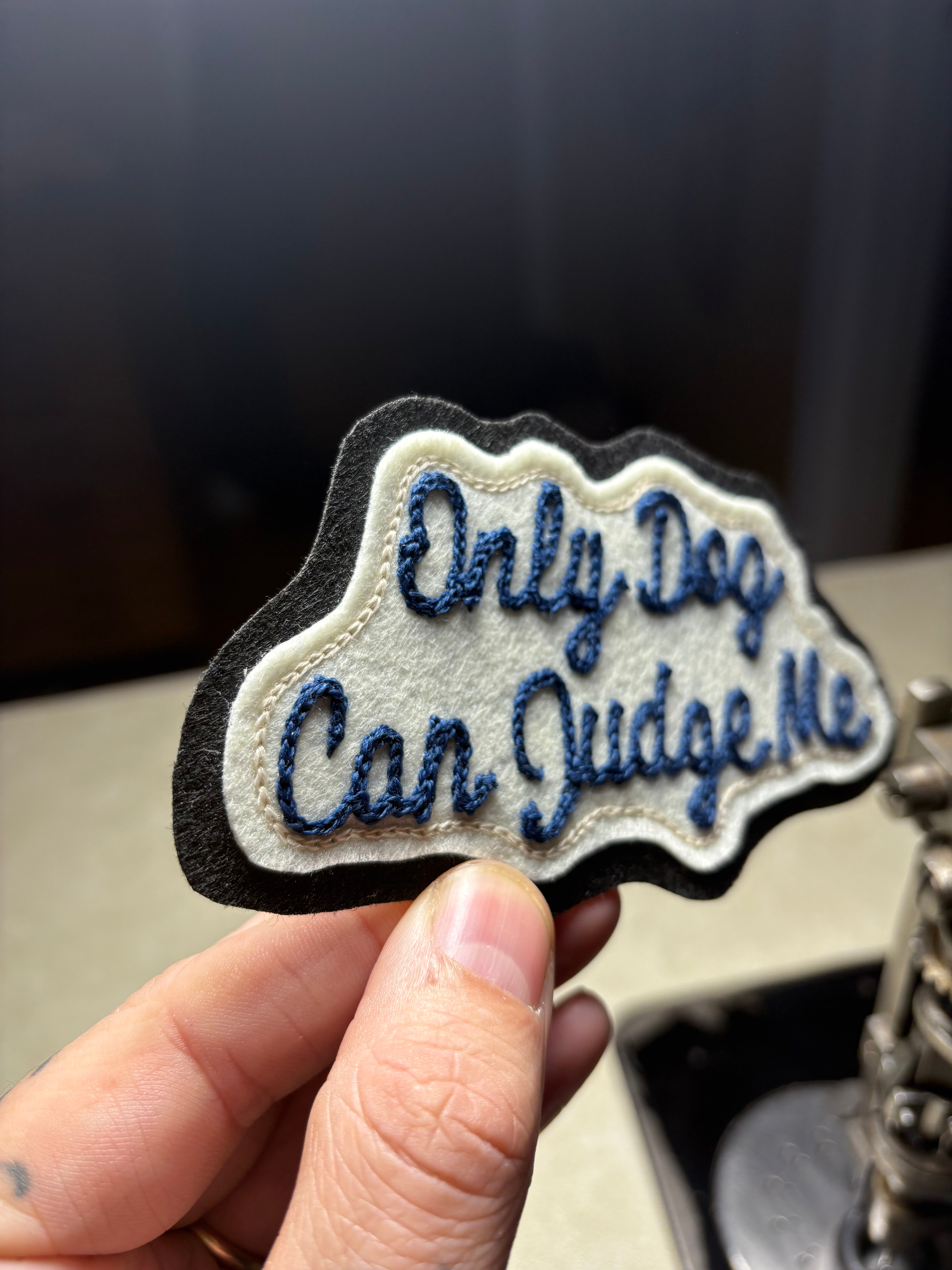 Only Dogs - Chainstitch Patch