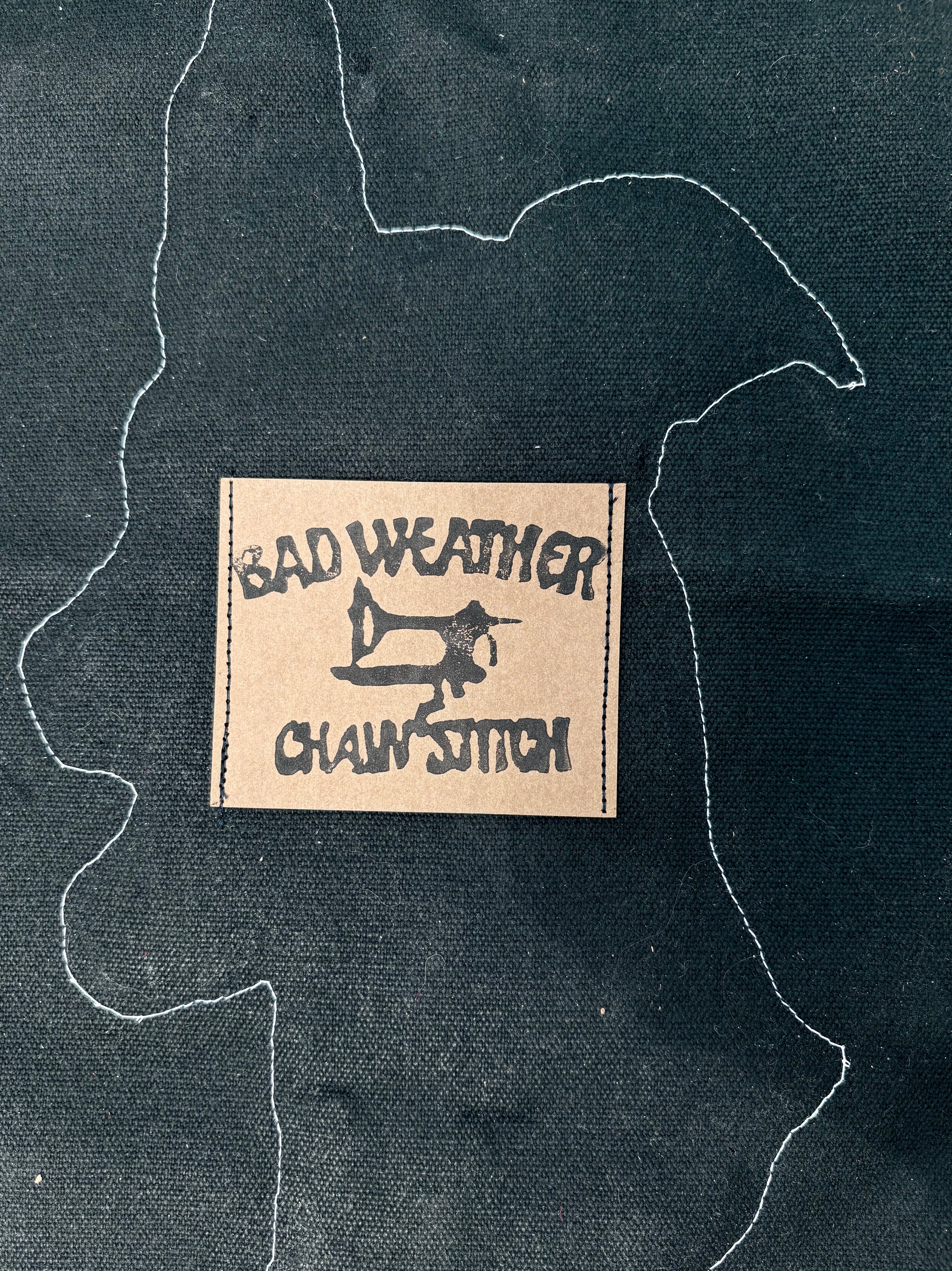 Only Dogs - Chainstitch Wall Piece