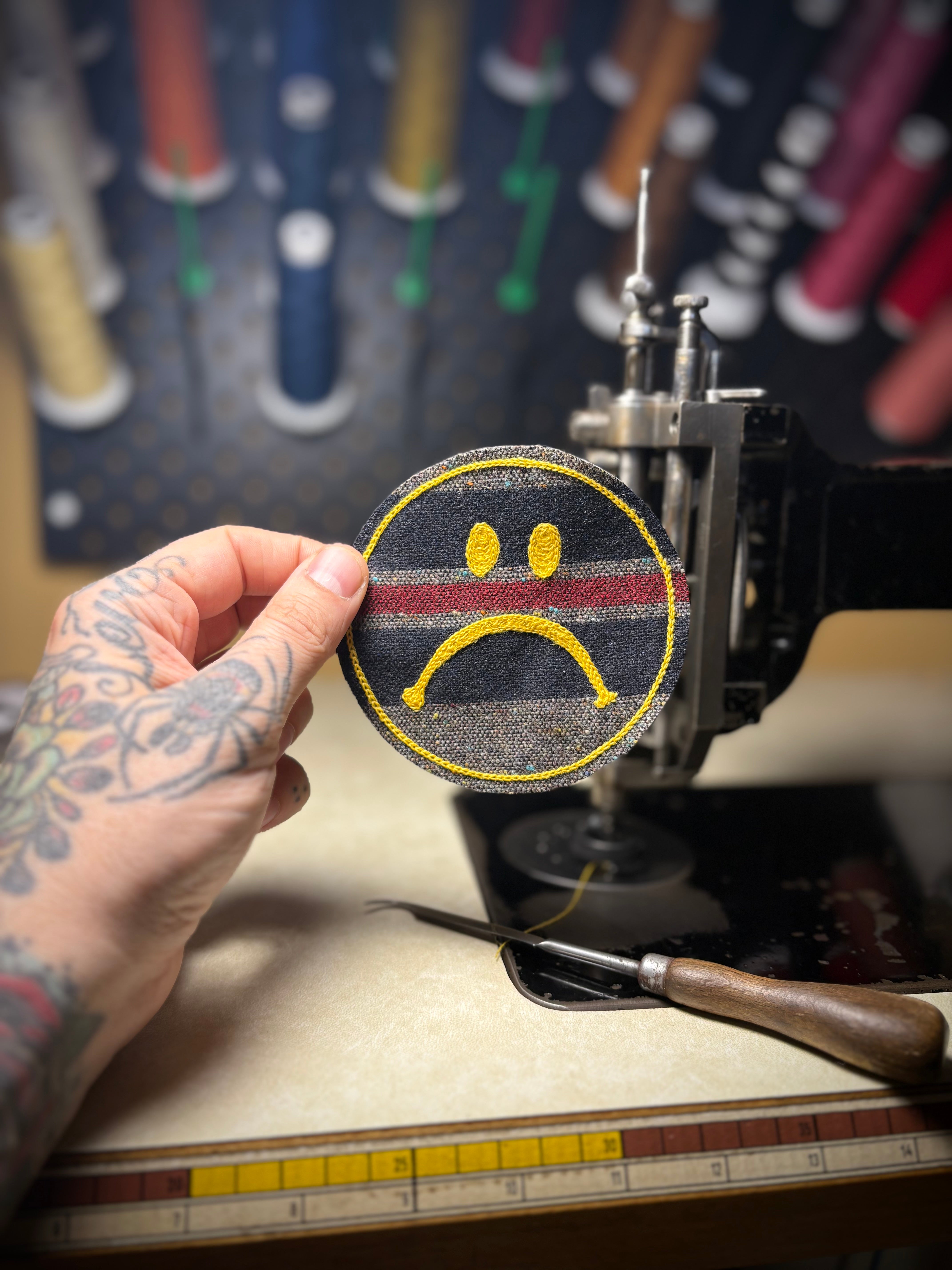 No Smiles - Chainstitch Patch