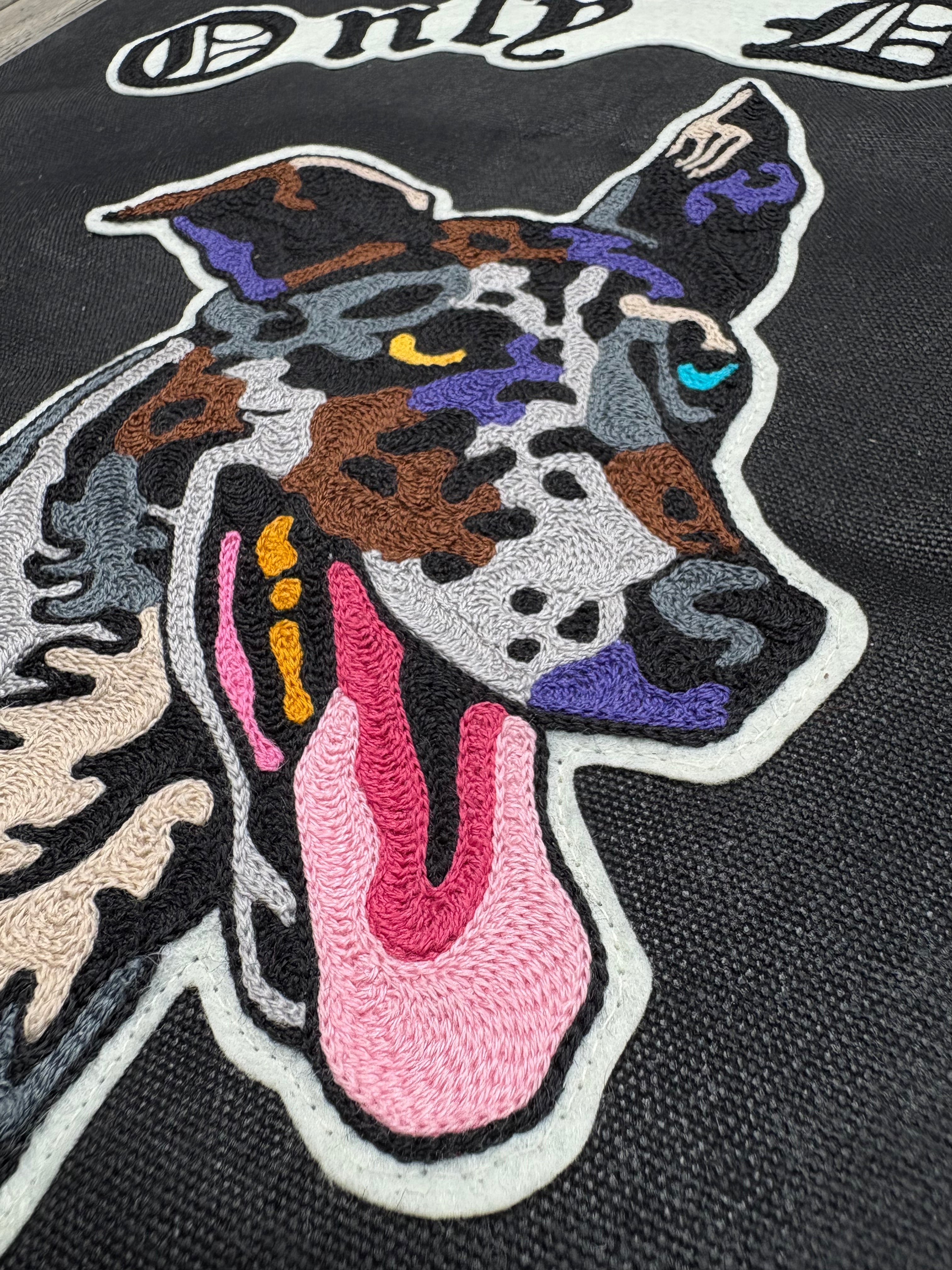 Only Dogs - Chainstitch Wall Piece