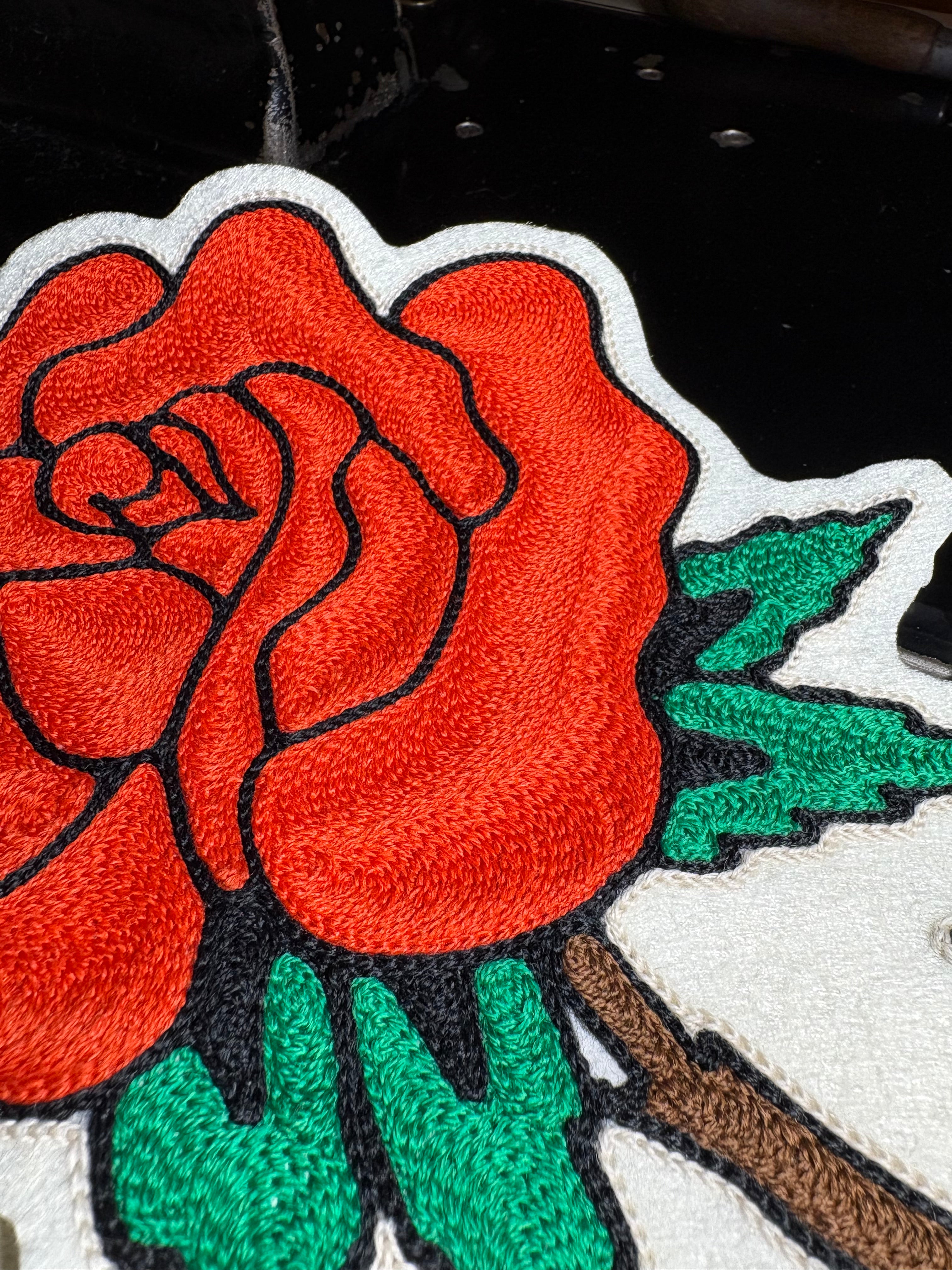 Rose - Chainstitch Patch