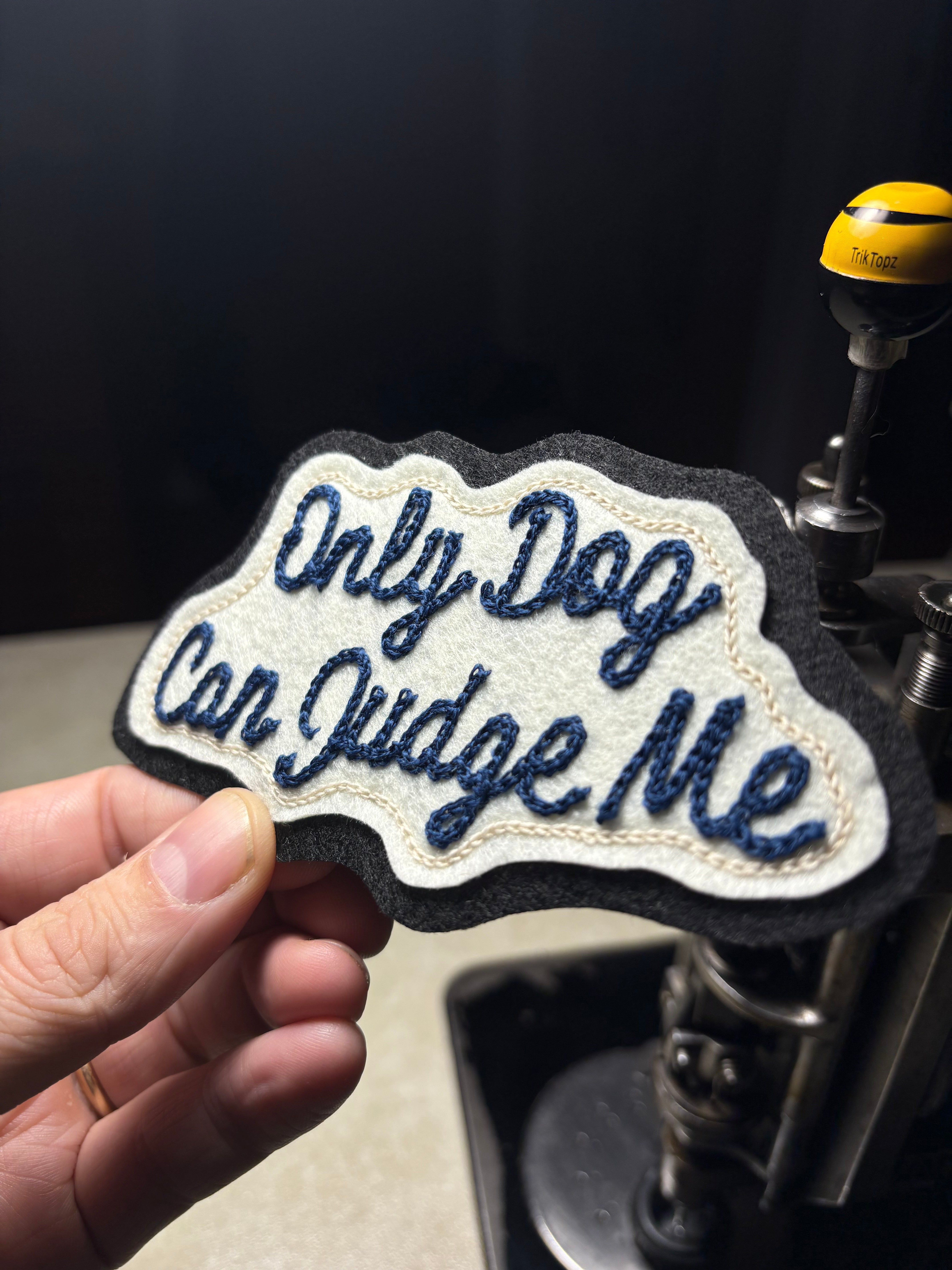 Only Dogs - Chainstitch Patch