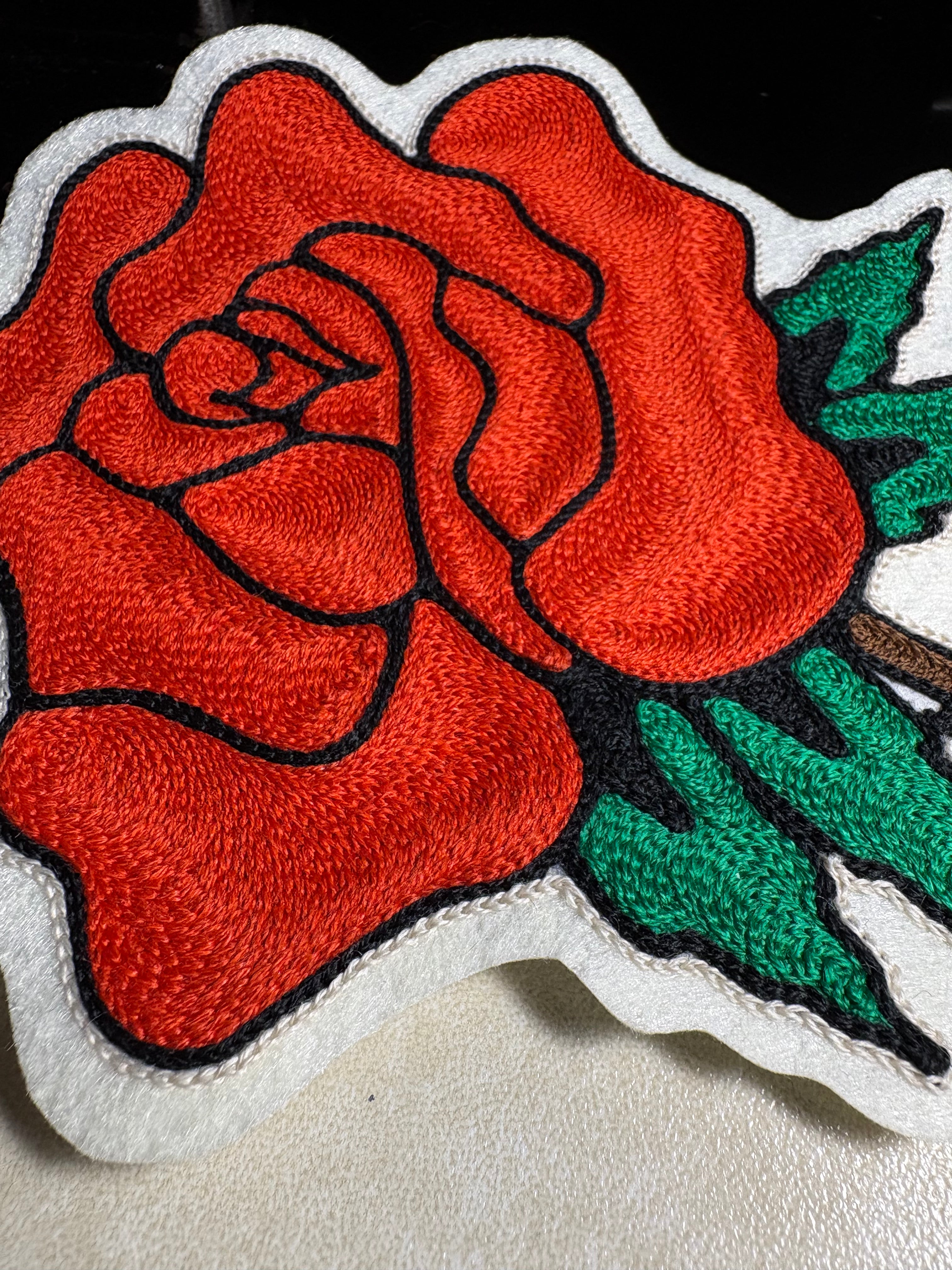 Rose - Chainstitch Patch