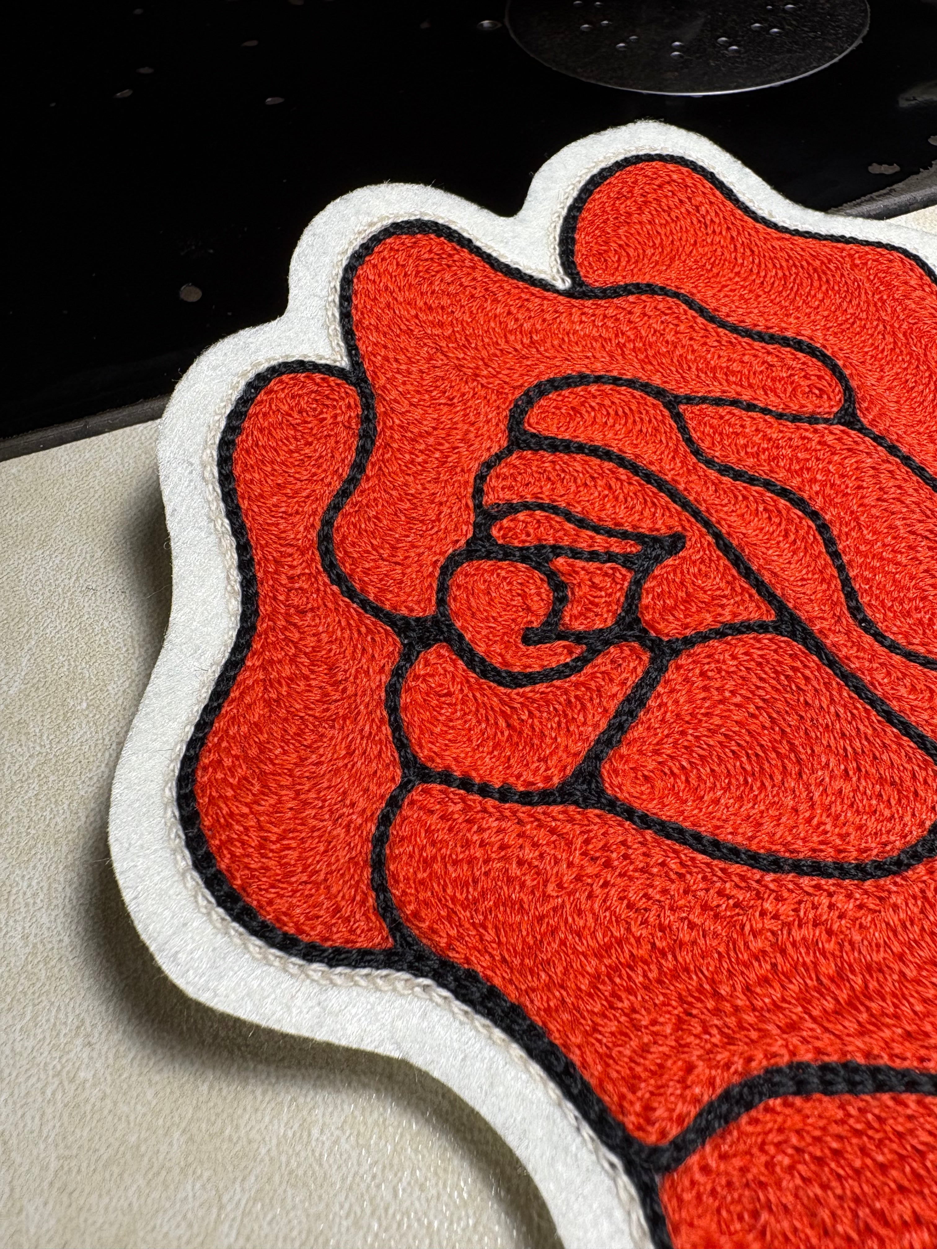 Rose - Chainstitch Patch