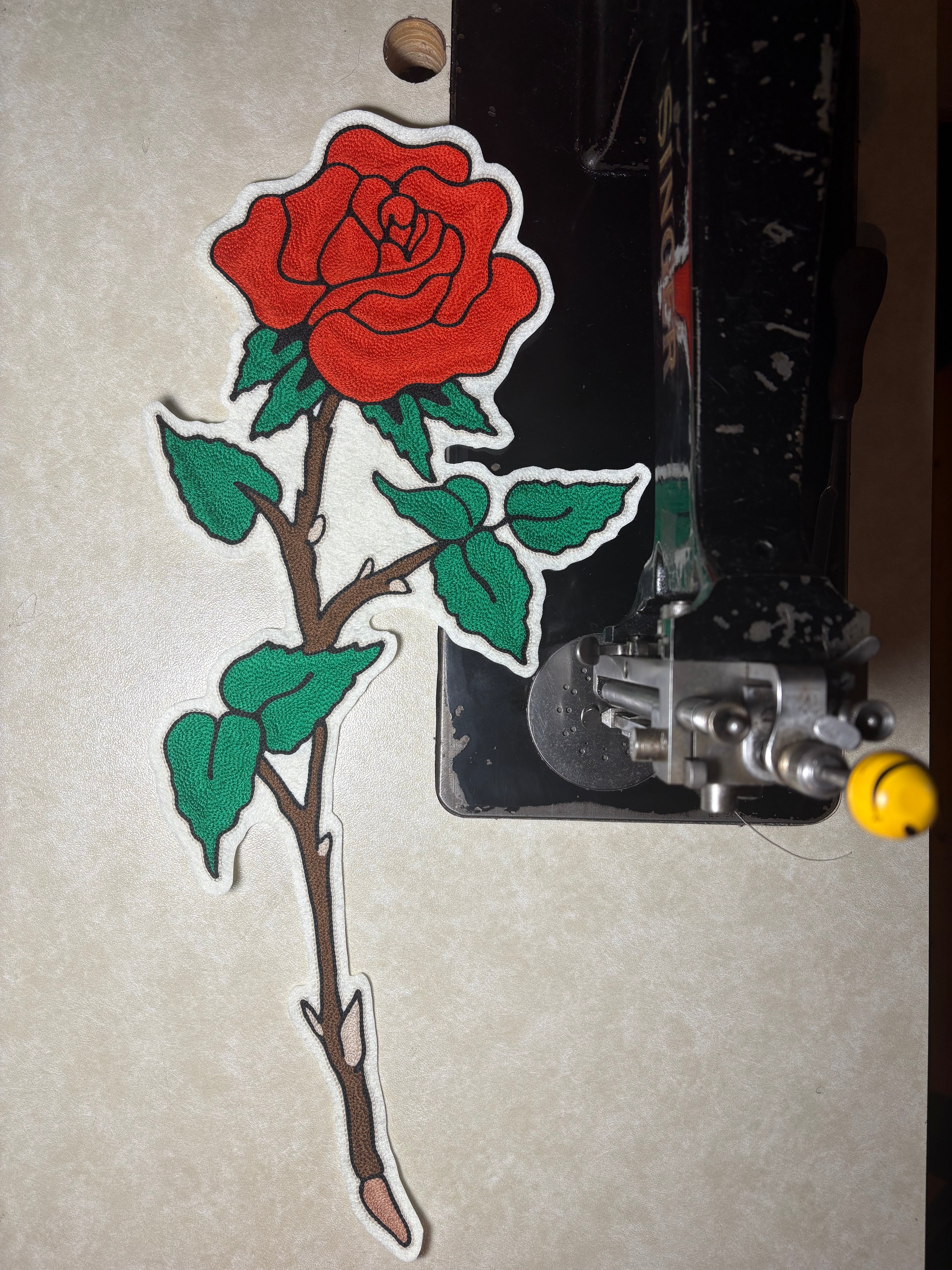 Rose - Chainstitch Patch